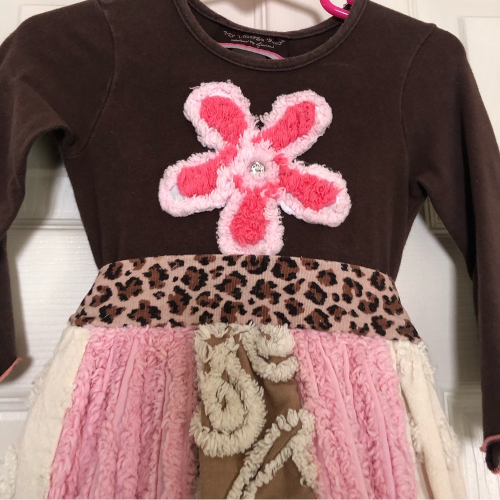 VTG Y2K My Vintage Baby Collections by Jessica Chenille Boutique Dress Made USA - Picture 3 of 13
